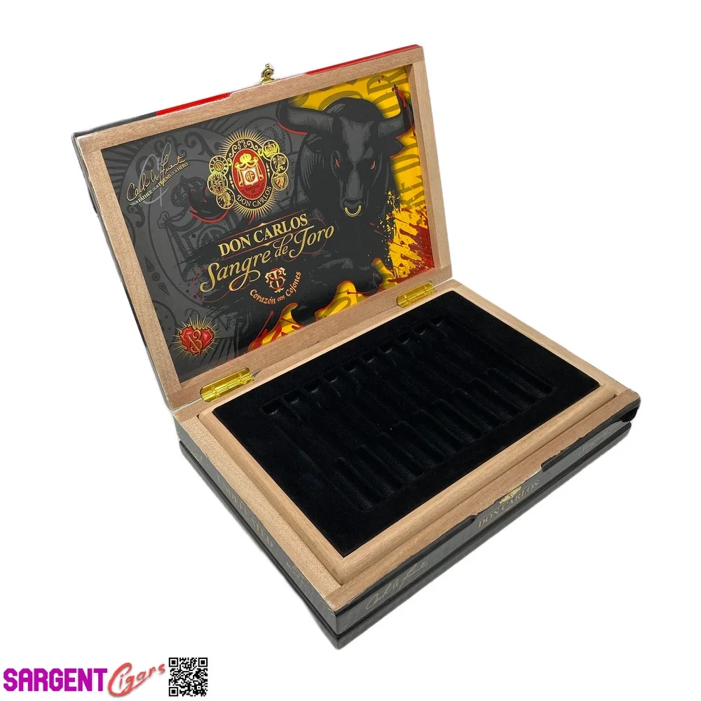 Arturo Fuente Don Carlos Sangre de Toro Undefeated Empty Wooden Cigar Box